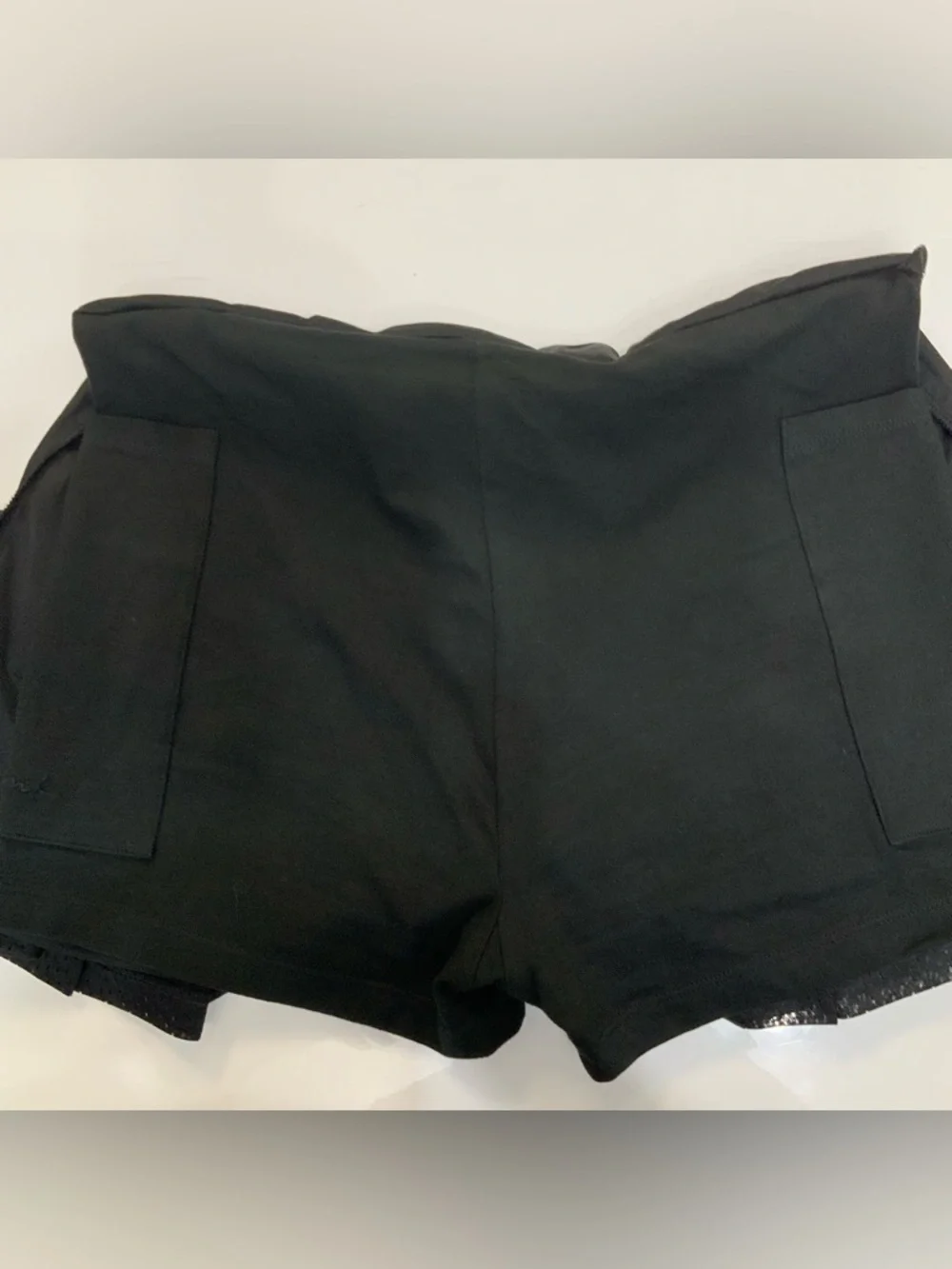 PINK Victoria’s Secret Medium Black Mesh Pleated Tennis Mini Skirt Skort Pockets